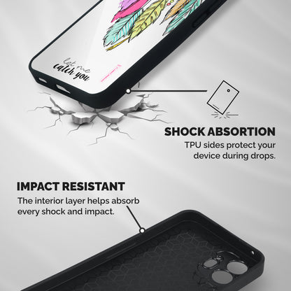 Let Me Catch You Shockproof Hybrid Protection (Metal + TPU) Back Case Cover
