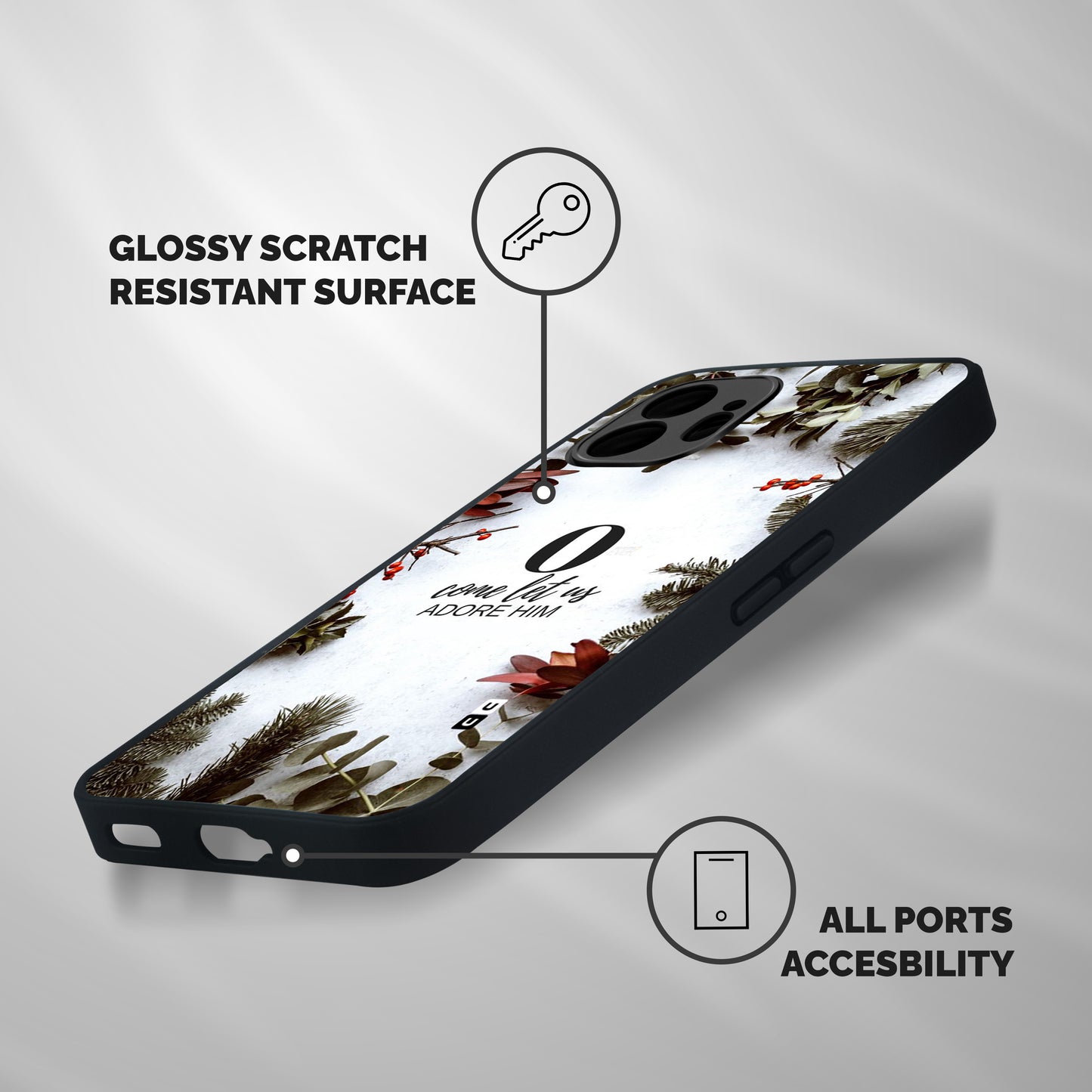 Lets Adore Him Shockproof Hybrid Protection (Metal + TPU) Back Case Cover