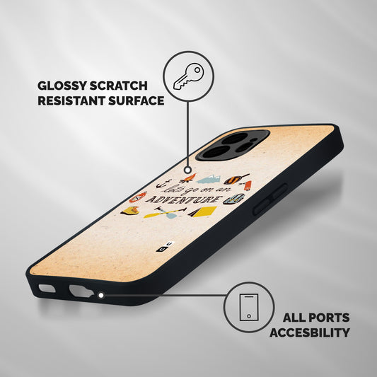 Lets Adventure Life Shockproof Hybrid Protection (Metal + TPU) Back Case Cover