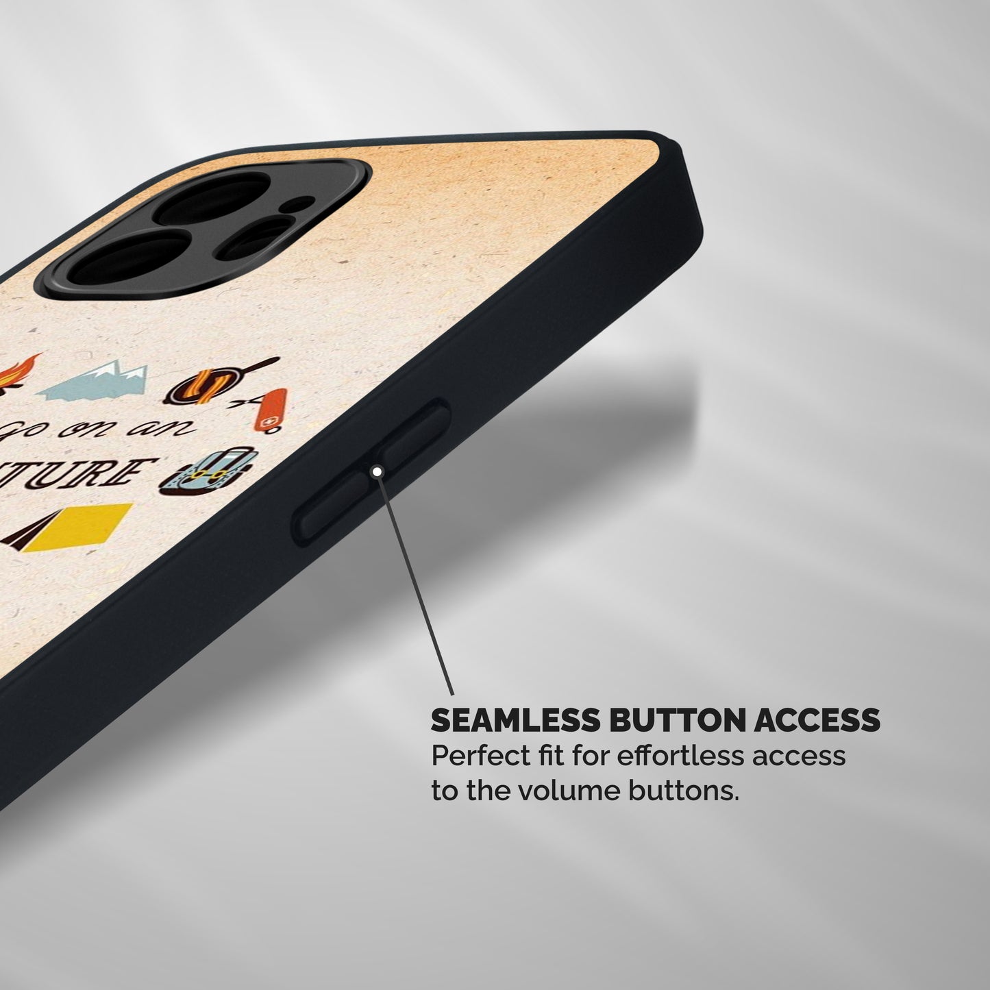 Lets Adventure Life Shockproof Hybrid Protection (Metal + TPU) Back Case Cover