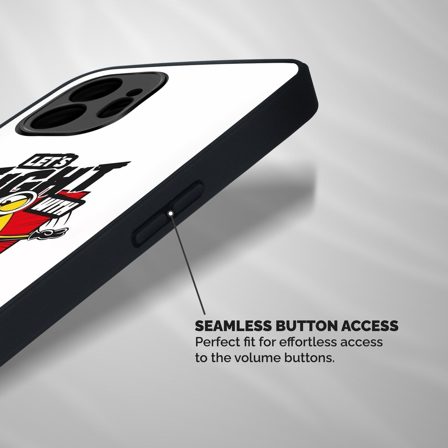 Lets Fight Shockproof Hybrid Protection (Metal + TPU) Back Case Cover
