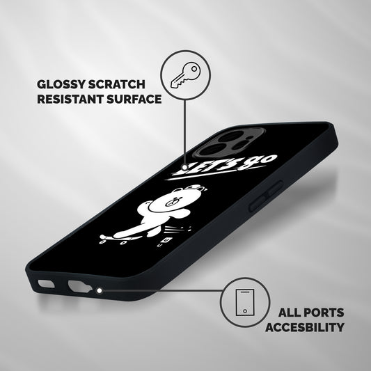 Lets Go Art Shockproof Hybrid Protection (Metal + TPU) Back Case Cover