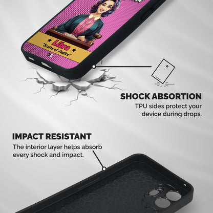 Libra Justice Shockproof Hybrid Protection (Metal + TPU) Back Case Cover