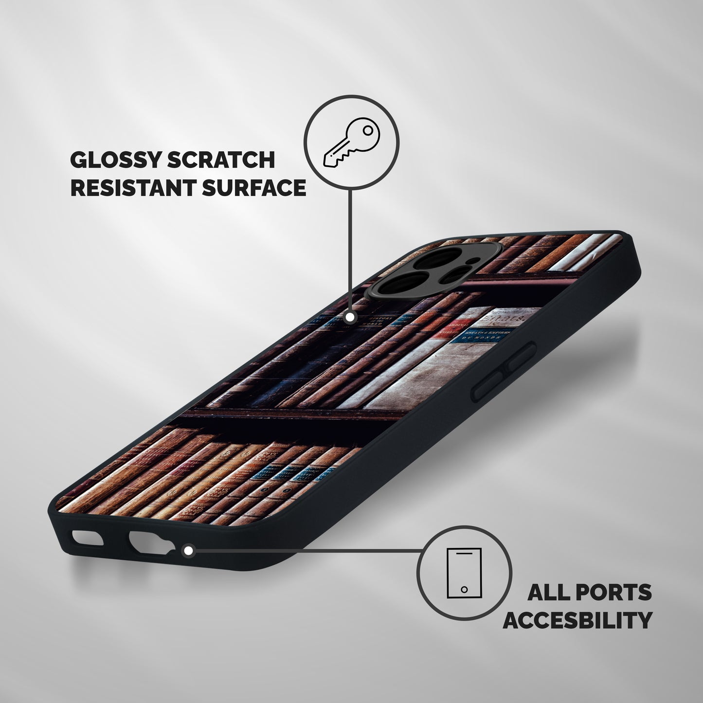 Library Love Shockproof Hybrid Protection (Metal + TPU) Back Case Cover