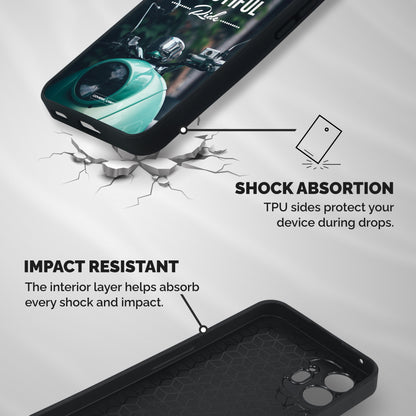 Life is a Beautiful Ride Shockproof Hybrid Protection (Metal + TPU) Back Case Cover