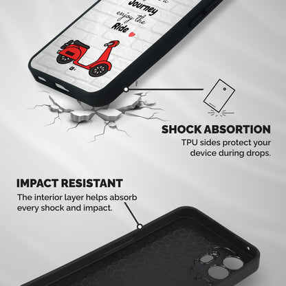 Life Is A Journey Shockproof Hybrid Protection (Metal + TPU) Back Case Cover