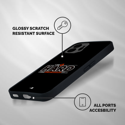 Life Is Hard Shockproof Hybrid Protection (Metal + TPU) Back Case Cover