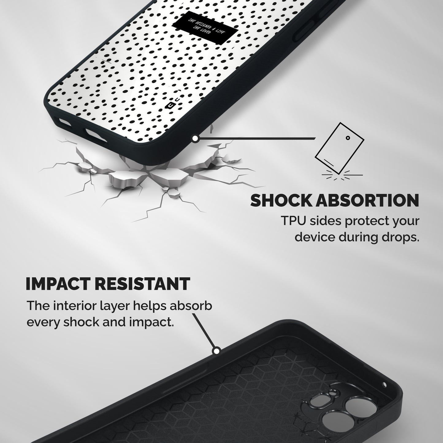 Life Loved Shockproof Hybrid Protection (Metal + TPU) Back Case Cover