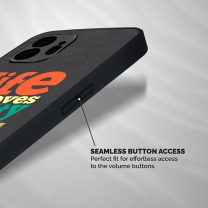 Life Moves Fast Shockproof Hybrid Protection (Metal + TPU) Back Case Cover