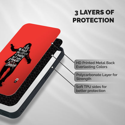 Life Tragedy Comedy Shockproof Hybrid Protection (Metal + TPU) Back Case Cover