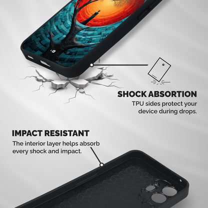 Life Tree Shockproof Hybrid Protection (Metal + TPU) Back Case Cover