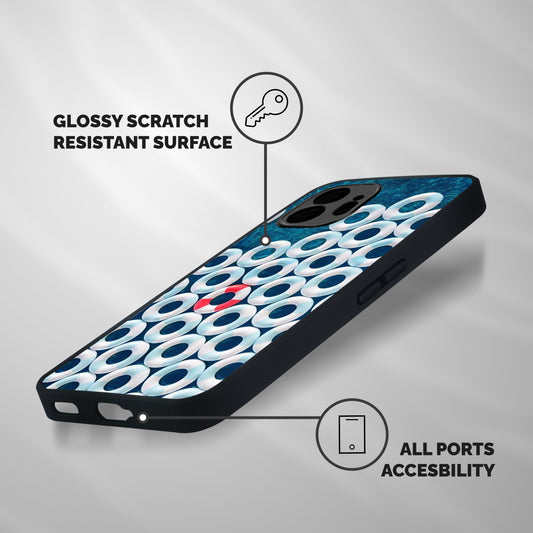 Light Blue Allure Shockproof Hybrid Protection (Metal + TPU) Back Case Cover