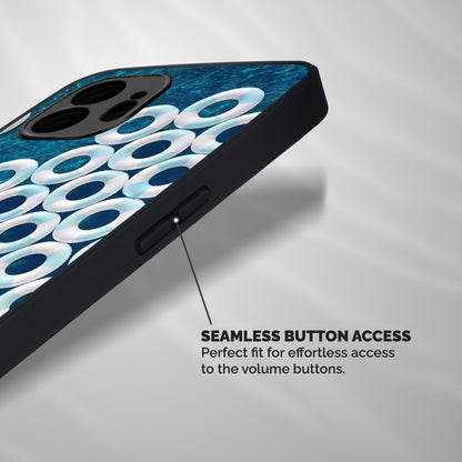 Light Blue Allure Shockproof Hybrid Protection (Metal + TPU) Back Case Cover