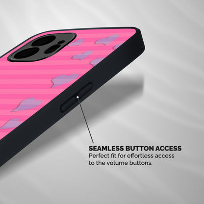 Light Heart Stripes Shockproof Hybrid Protection (Metal + TPU) Back Case Cover