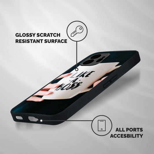 Like a Boss Shockproof Hybrid Protection (Metal + TPU) Back Case Cover