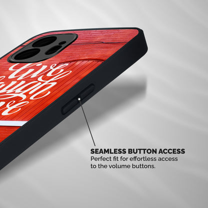 Live Laugh Love Shockproof Hybrid Protection (Metal + TPU) Back Case Cover