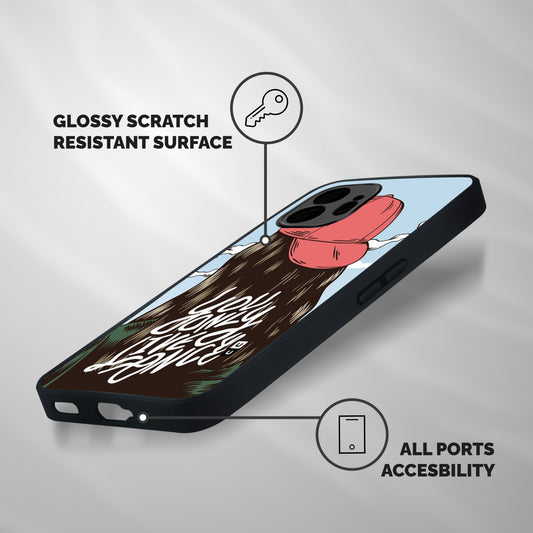 Live Once Shockproof Hybrid Protection (Metal + TPU) Back Case Cover