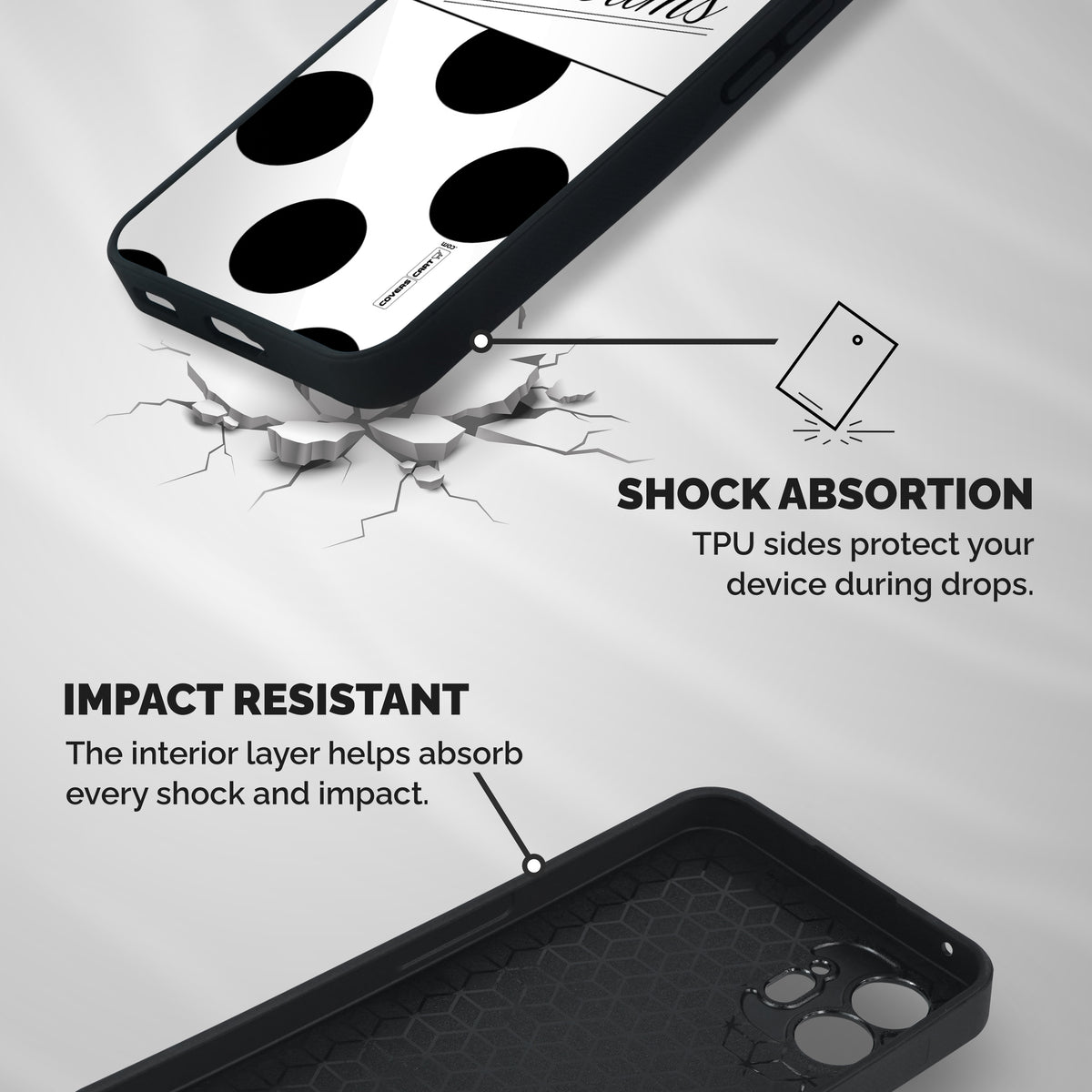 Live Your Dreams Shockproof Hybrid Protection (Metal + TPU) Back Case Cover