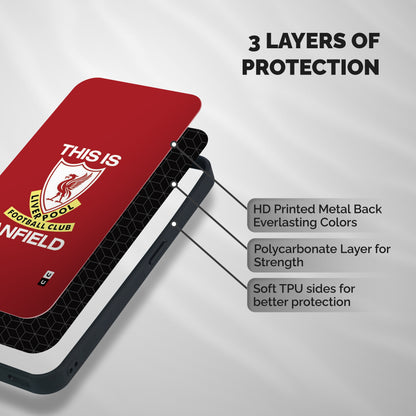 LiverPool Anfield Shockproof Hybrid Protection (Metal + TPU) Back Case Cover