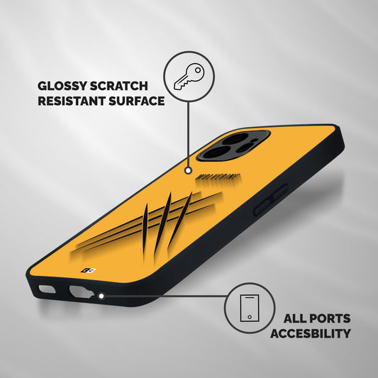 Logan Claw Shockproof Hybrid Protection (Metal + TPU) Back Case Cover