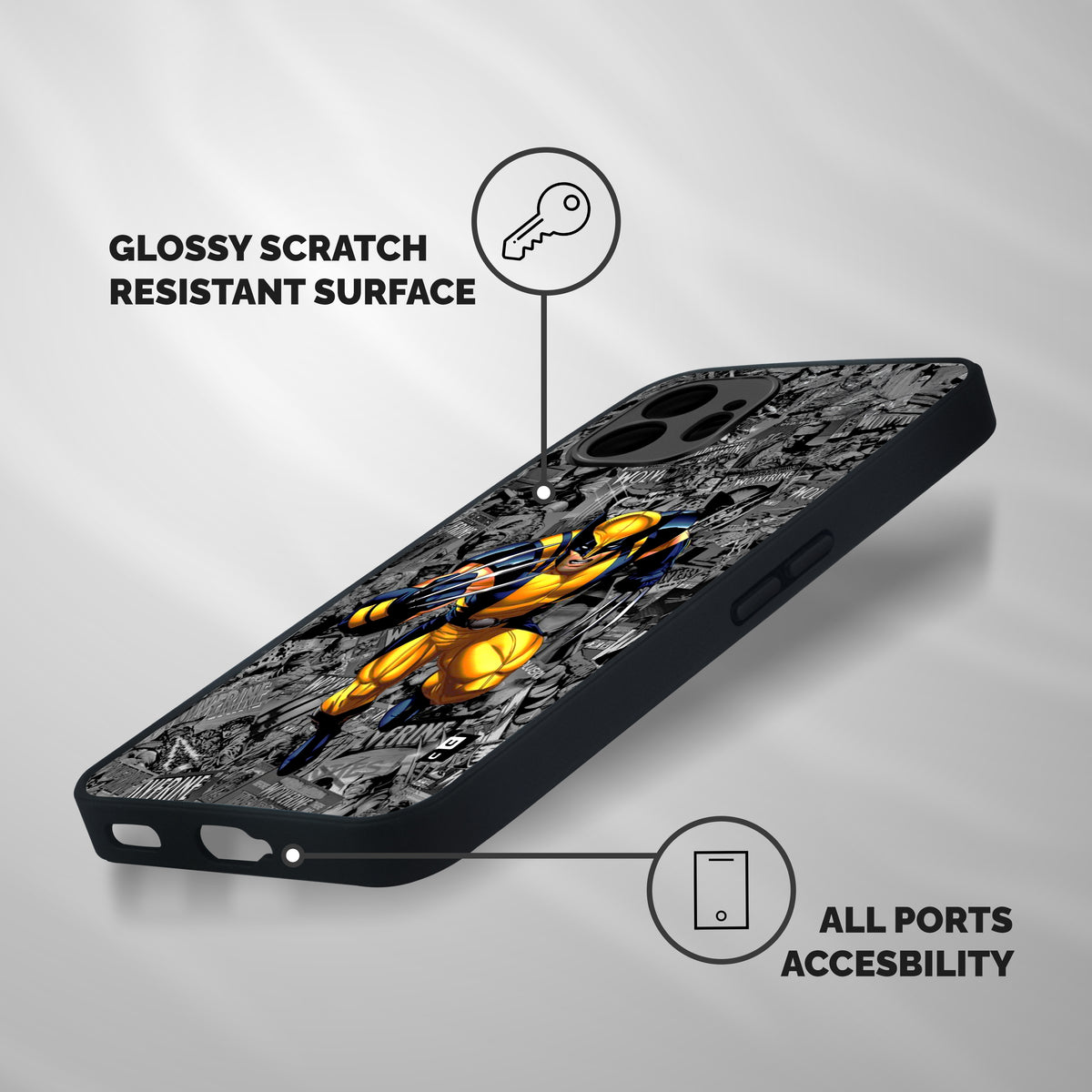 Logan Stance Shockproof Hybrid Protection (Metal + TPU) Back Case Cover