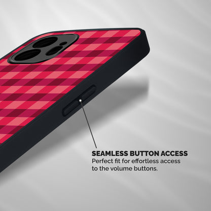 Love Checks Shockproof Hybrid Protection (Metal + TPU) Back Case Cover