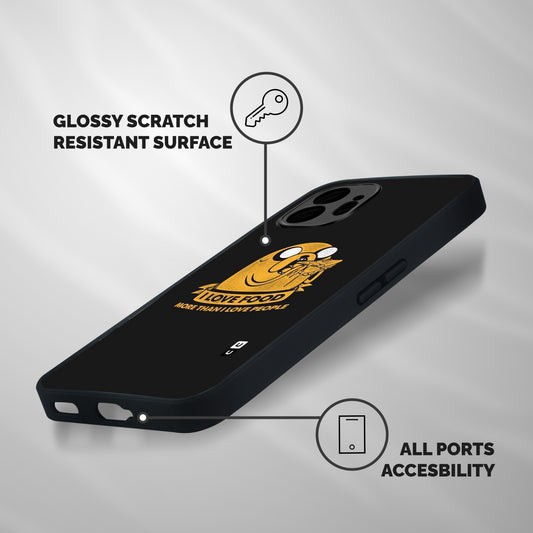 Love Food Shockproof Hybrid Protection (Metal + TPU) Back Case Cover