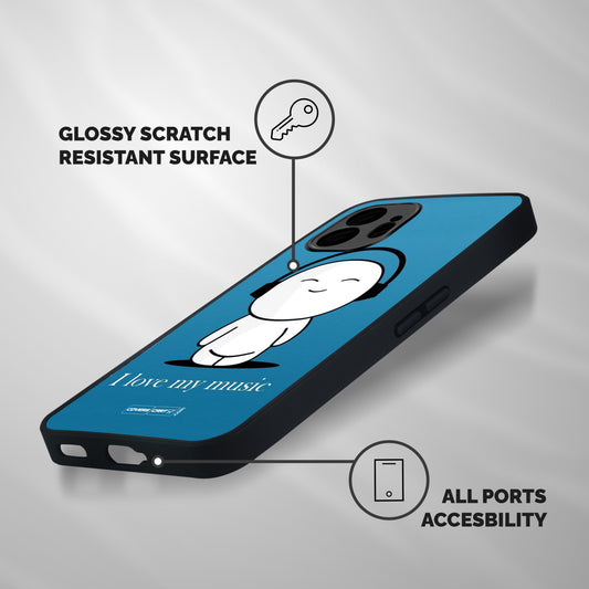 Love for Music Shockproof Hybrid Protection (Metal + TPU) Back Case Cover
