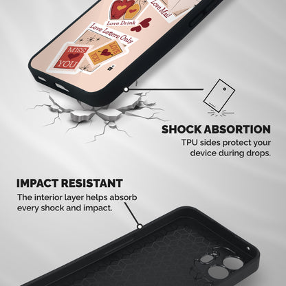 Love Language Shockproof Hybrid Protection (Metal + TPU) Back Case Cover