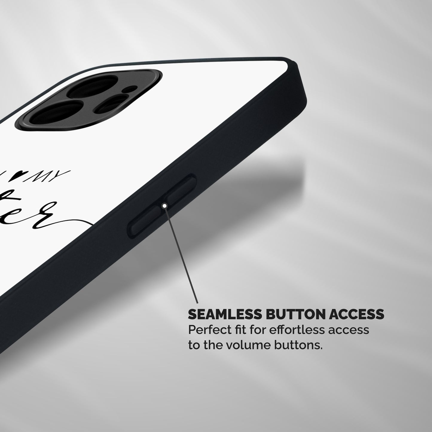 Love My Sister Shockproof Hybrid Protection (Metal + TPU) Back Case Cover