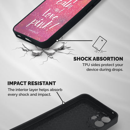 Love Pink Shockproof Hybrid Protection (Metal + TPU) Back Case Cover
