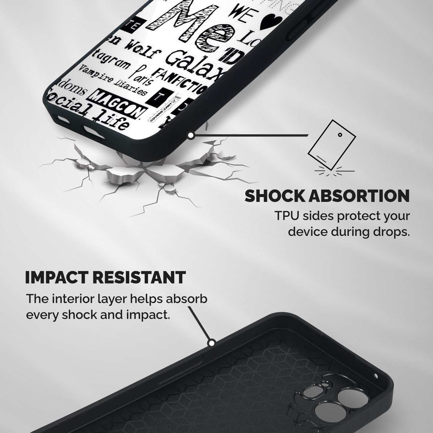 Love Things Shockproof Hybrid Protection (Metal + TPU) Back Case Cover