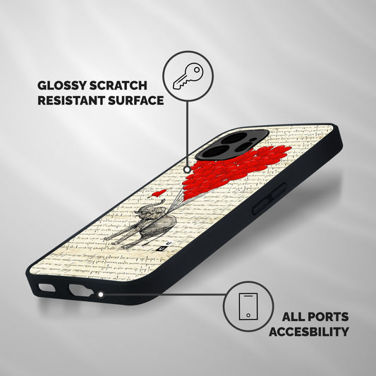 Love Weight Shockproof Hybrid Protection (Metal + TPU) Back Case Cover