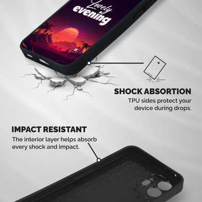 Lovely Evening Shockproof Hybrid Protection (Metal + TPU) Back Case Cover