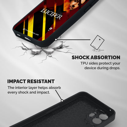 Lucifer Hell Stripes Shockproof Hybrid Protection (Metal + TPU) Back Case Cover