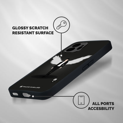 Lucifer Minimalistic Archangel Art Shockproof Hybrid Protection (Metal + TPU) Back Case Cover
