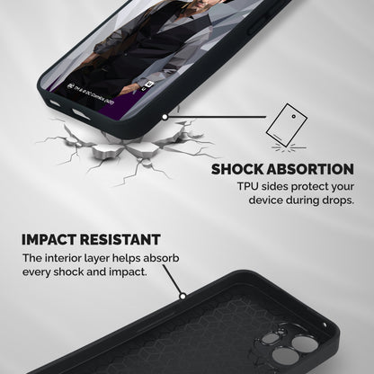 Lucifer Morningstar Art Abstract Shockproof Hybrid Protection (Metal + TPU) Back Case Cover