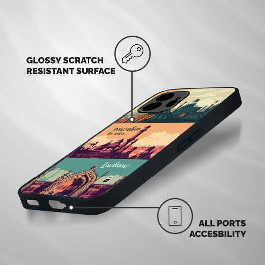 Lucknow City Shockproof Hybrid Protection (Metal + TPU) Back Case Cover