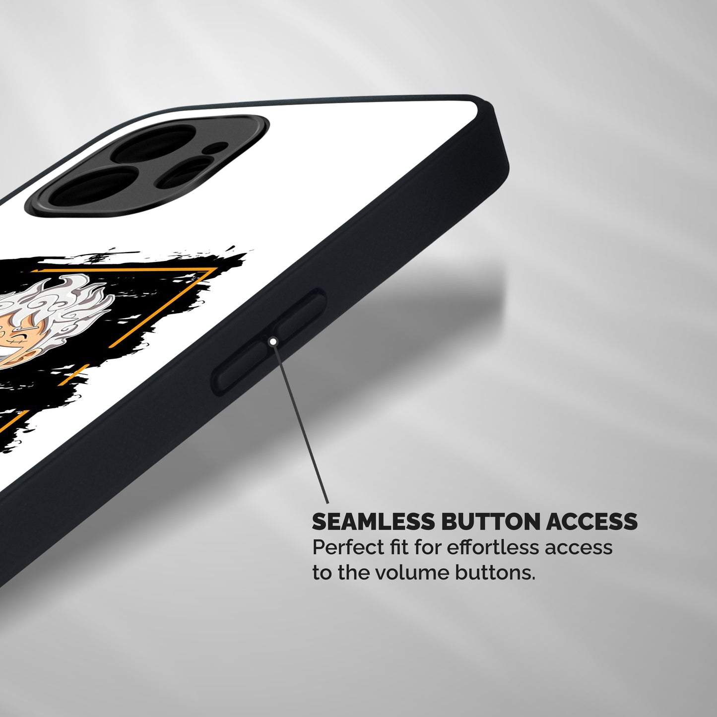 Luffy Gear 5 Shockproof Hybrid Protection (Metal + TPU) Back Case Cover
