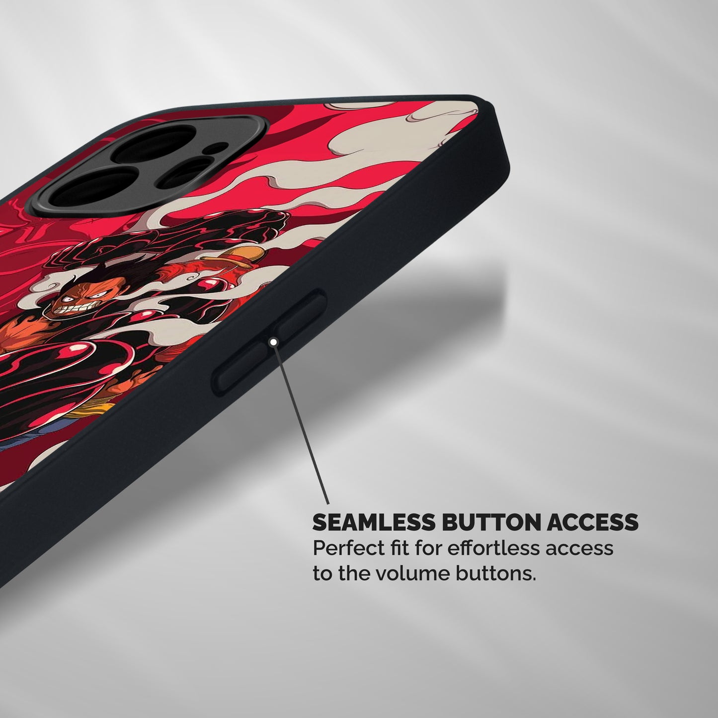 Luffy Gear Fourth Shockproof Hybrid Protection (Metal + TPU) Back Case Cover