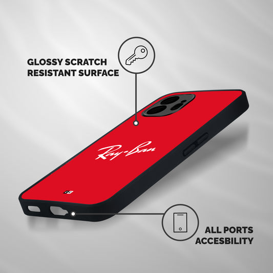 Luxury Red Shockproof Hybrid Protection (Metal + TPU) Back Case Cover