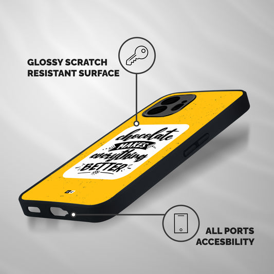 Makes Everything Better Shockproof Hybrid Protection (Metal + TPU) Back Case Cover