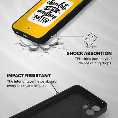 Makes Everything Better Shockproof Hybrid Protection (Metal + TPU) Back Case Cover