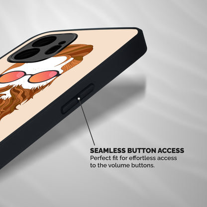 Man in Beard Shockproof Hybrid Protection (Metal + TPU) Back Case Cover