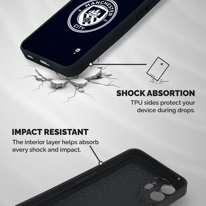 Manchester City FC Shockproof Hybrid Protection (Metal + TPU) Back Case Cover