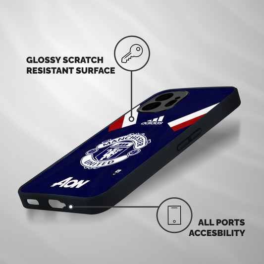 Manchester Jersy Shockproof Hybrid Protection (Metal + TPU) Back Case Cover