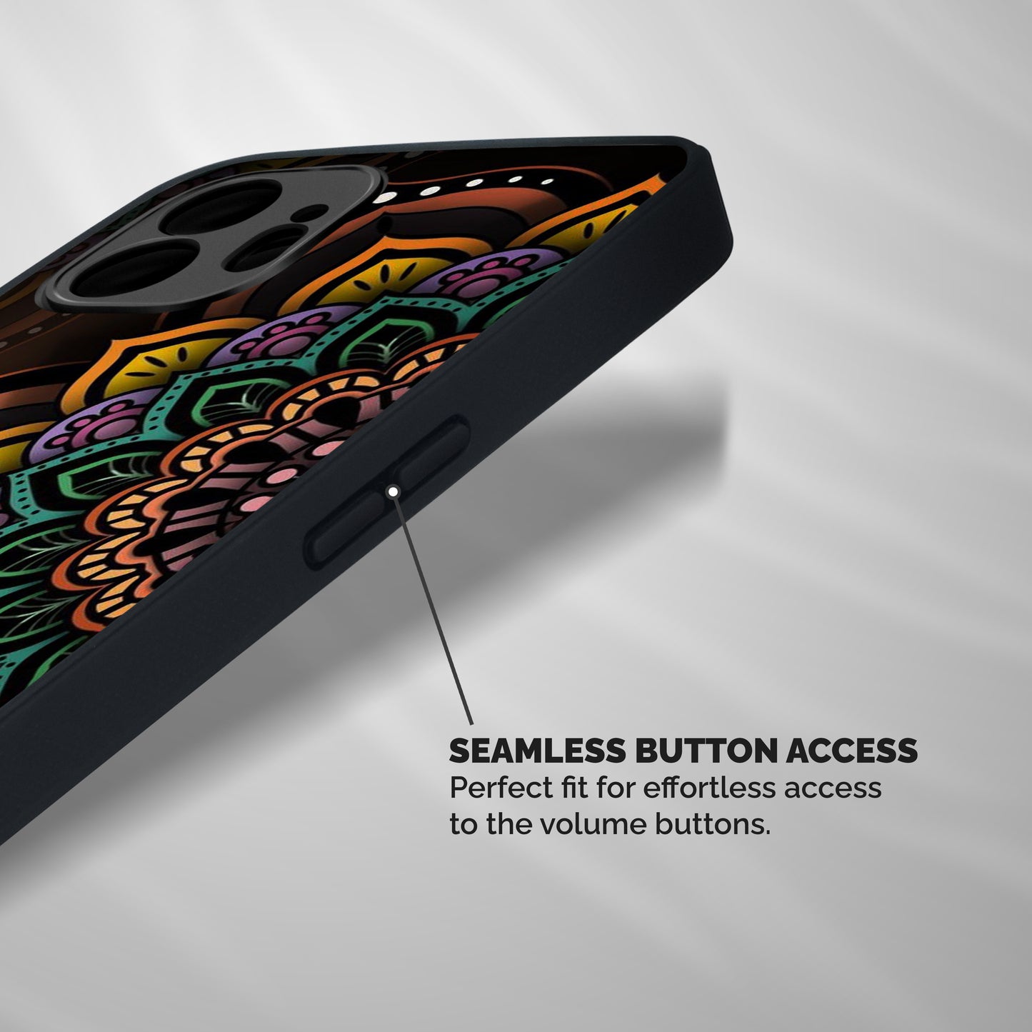 Mandala Artist Shockproof Hybrid Protection (Metal + TPU) Back Case Cover