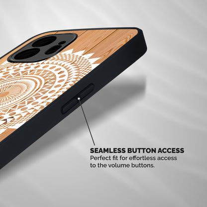 Mandala Design Shockproof Hybrid Protection (Metal + TPU) Back Case Cover