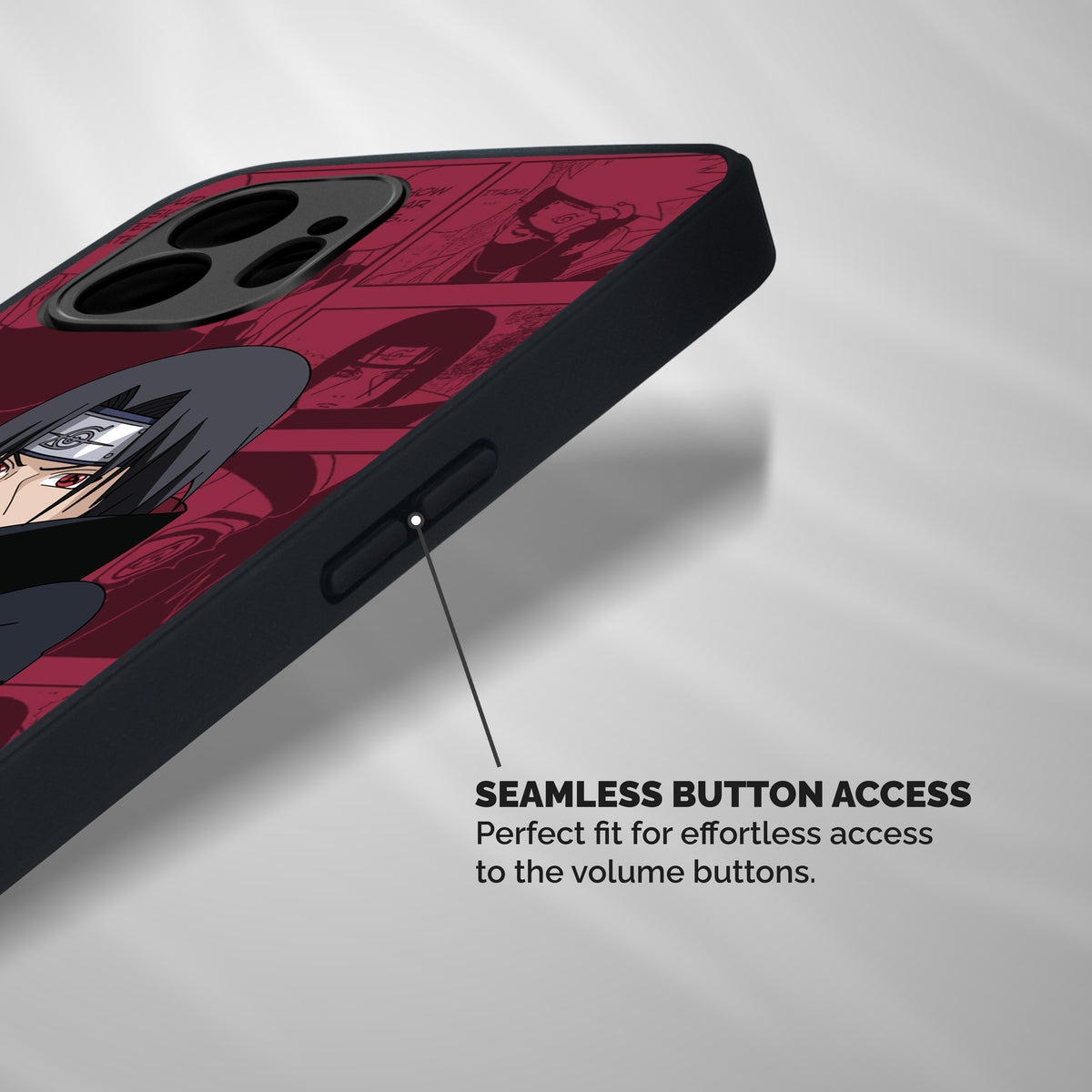 Mang Itachi Shockproof Hybrid Protection (Metal + TPU) Back Case Cover