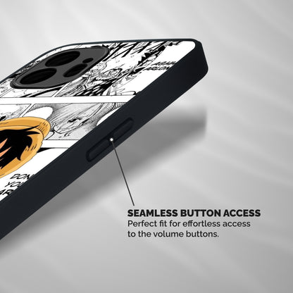 Manga Style Luffy Shockproof Hybrid Protection (Metal + TPU) Back Case Cover